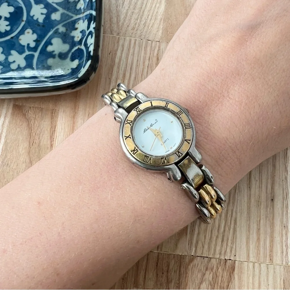 Eddie Bauer ladies two toned watch NEW BATTERY